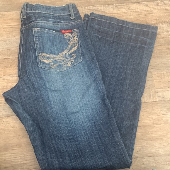 Armani Exchange Embroidered Stretch Jeans 32/12 GUC - Picture 2 of 9